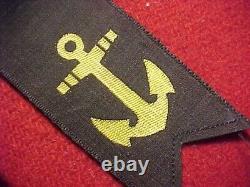 Japanese Imperial Navy Cap Talley & Collar Rank Insignia Estate Items