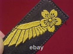 Japanese Imperial Navy Cap Talley & Collar Rank Insignia Estate Items