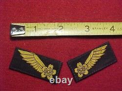 Japanese Imperial Navy Cap Talley & Collar Rank Insignia Estate Items