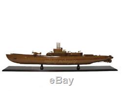Japanese Imperial Navy I-400 Class WWII Sub Submarine Mahogany Wood Model New