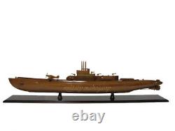 Japanese Imperial Navy I-400 Class WWII Submarine Mahogany Wood Wooden Model New