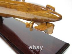 Japanese Imperial Navy I-400 Class WWII Submarine Mahogany Wood Wooden Model New