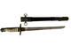 Japanese Imperial Navy Officer Dagger Replica Pre-wwii With Scabbard 16 1/4