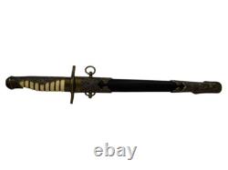 Japanese Imperial Navy Officer Dagger Replica Pre-WWII with Scabbard 16 1/4