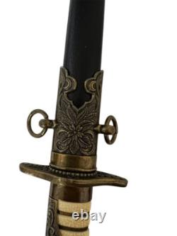 Japanese Imperial Navy Officer Dagger Replica Pre-WWII with Scabbard 16 1/4