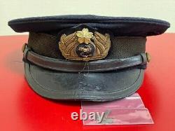 Japanese Navy Officer Hat WWII Imperial Military Vintage 60cm Original Japan