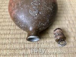 Japanese World War 2 Imperial Army Water Bottle Canteen & Civil Defence Helmet