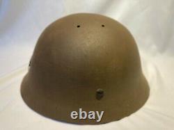 Japanese antique Original WW2 Imperial America Army U. S. Forces iron Helmet AM