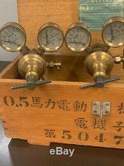 Japanese imperial Navy WWII Submarine/Battleship brass gauges valves Spectacular