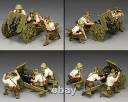 King & Country Jn045 Wwii Imperial Japanese Army Light Howitzer And Crew Mib