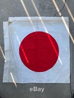 Large Naval Vintage Japanese WWII Imperial Japan Heavy Flag Collectible Relic