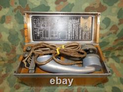 Late WW2 Imperial Japanese Army Type 92 Field Telephone withCarry Case
