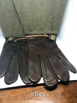 Mint Original WWII Imperial Japanese Army Motorcycle Leather Gloves