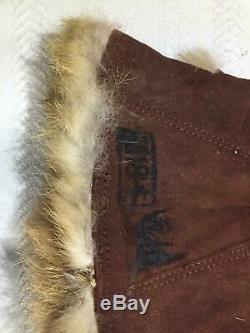 Mint Original WWII Imperial Japanese Army PILOT Fur Lined Flying Gloves