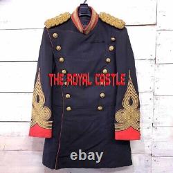 New Navy Blue Japanese Imperial Army Military Men Uniform Wool Coat Fast Ship