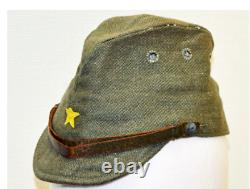 ORIGINAL WWII imperial japanese army field cap side cap green antique