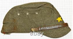 ORIGINAL WWII imperial japanese army field cap side cap green antique