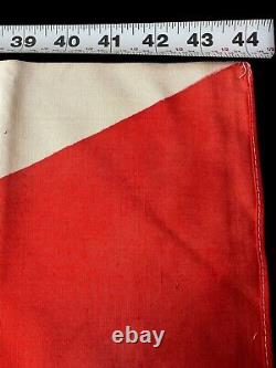 Original LARGE WW2 Japanese Rising Sun Flag 44x29 Imperial Navy Silk Fabric