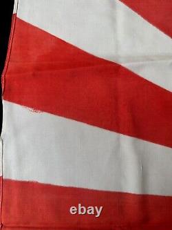 Original LARGE WW2 Japanese Rising Sun Flag 44x29 Imperial Navy Silk Fabric