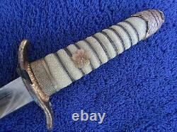 Original Late Ww2 Japanese Imperial Navy Dagger And Scabbard