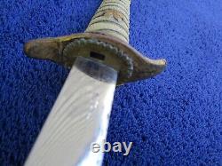 Original Late Ww2 Japanese Imperial Navy Dagger And Scabbard