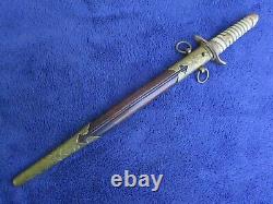 Original Late Ww2 Japanese Imperial Navy Dagger And Scabbard