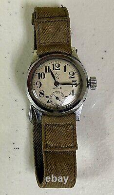 Original Seikosha (SEIKO) WW2 Imperial Japanese Army Officer's Watch Working