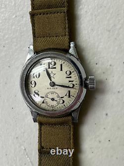 Original Seikosha (SEIKO) WW2 Imperial Japanese Army Officer's Watch Working