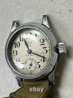 Original Seikosha (SEIKO) WW2 Imperial Japanese Army Officer's Watch Working