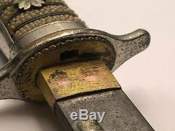 Original WW2 Era Imperial Japanese Forestry Dagger and Scabbard