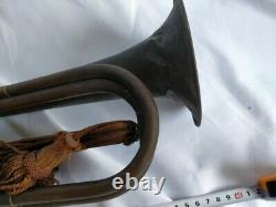 Original WW2 II Japanese Imperial Military Brass Bugle Trumpet Japan-c0615