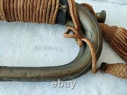 Original WW2 II Japanese Imperial Military Brass Bugle Trumpet Japan-d0207