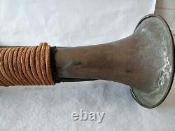 Original WW2 II Japanese Imperial Military Brass Bugle Trumpet Japan-d0207