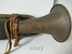 Original WW2 II Japanese Imperial Military Brass Bugle Trumpet Japan-d0901