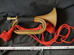 Original WW2 II Japanese Imperial Military Brass Bugle Trumpet Japan -g0507