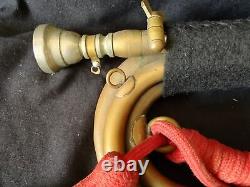 Original WW2 II Japanese Imperial Military Brass Bugle Trumpet Japan -g0507