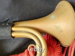 Original WW2 II Japanese Imperial Military Brass Bugle Trumpet Japan -g0507