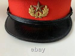 Original WW2 IJA Imperial Japanese Army Officer Uniform Peaked Visor Hat Cap