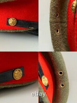 Original WW2 IJA Imperial Japanese Army Officer Uniform Peaked Visor Hat Cap