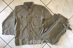 Original WW2 IJA Imperial Japanese Army Type 98 Summer Uniform Tunic Jacket Pant