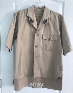 Original WW2 IJN Imperial Japanese Navy Officer Summer Tropical Uniform Shirt
