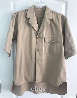 Original WW2 IJN Imperial Japanese Navy Officer Summer Tropical Uniform Shirt