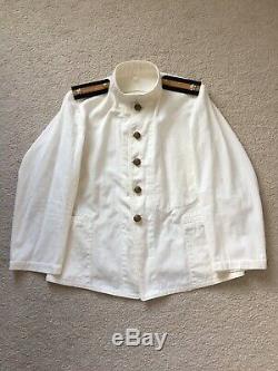 Original WW2 IJN Imperial Japanese Navy Type 2 Summer White Uniform Tunic Jacket