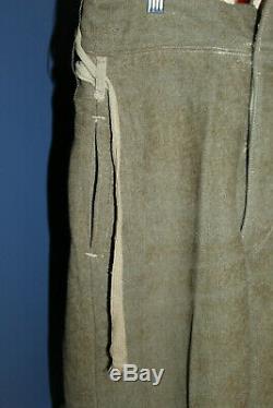 Original WW2 Imperial Japanese Army EM/NCO's Wool Service Trousers withWaist Ties