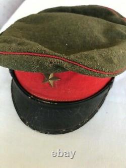 Original WW2 Imperial Japanese Army Officers Wool Visor Cap