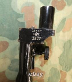 Original WW2 Imperial Japanese Army Type 99 2.5x13 Machine Gun Scope withcase