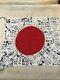 Original Ww2 Imperial Japanese Flag, Signed By Many Soldiers, Size 31x28 Inches