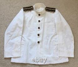 Original WW2 Imperial Japanese Police Officer Summer White Uniform Tunic Jacket