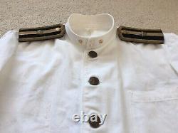 Original WW2 Imperial Japanese Police Officer Summer White Uniform Tunic Jacket