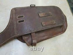 Original WW2 Japanese Calvary Leather Saddle Bags Imperial Army Damaged